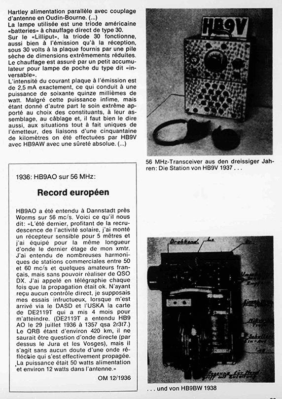 Vue détaillée du transceiver HB9V