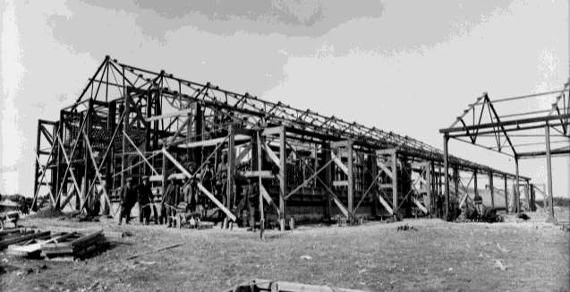 Construction de la centrale électrique et de la salle des émetteurs de Dorchester