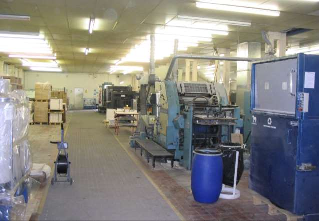 L'ancienne centrale électrique occupée par les machines d'imprimerie Friary Press
