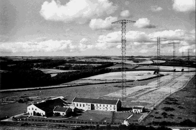 Vue aérienne de la station radio de Dorchester dans les années 1930