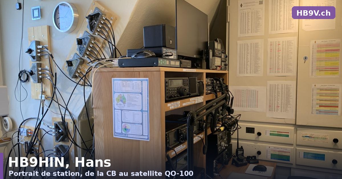 HB9HIN : la station suisse de Hans, de la CB au satellite QO-100